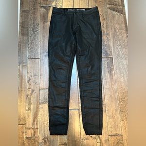 Articles Of Society Black Waxed Skinny Jeans